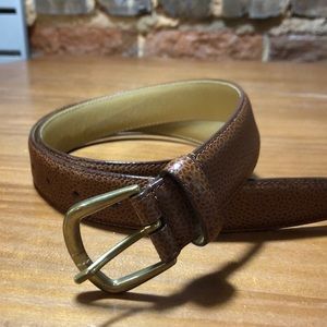 Crockett and Jones Brown Leather belt